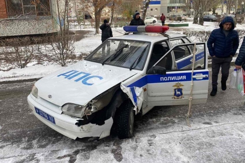 В Тольятти наркоман колесил по городу на угнанной машине ГИБДД (видео)